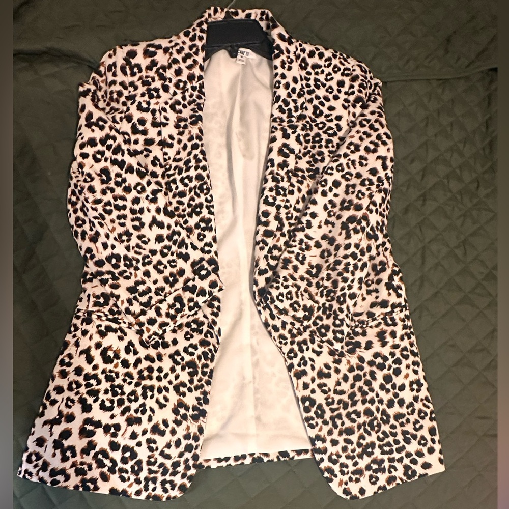 Bar III Leopard Print Blazer